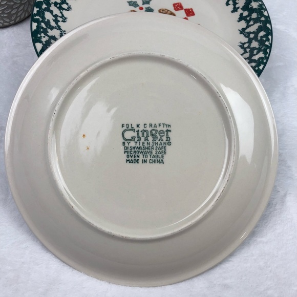 VTG Tienshan Folk Craft Ginger Bread Dinner Plates - Picture 4 of 5
